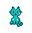 Teal Kitty